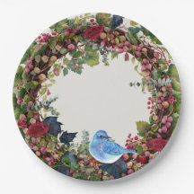 Vogel & Wreath Party Plate
