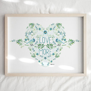 Vögel Zitat Kunst Druck Poster