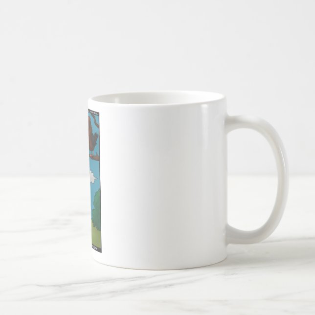 Vögel zu Würmern Der grimmige Beaker Funny Geschen Kaffeetasse (Rechts)