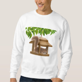 Vogel-Zufuhr-Eichhörnchen-Sweatshirt Sweatshirt