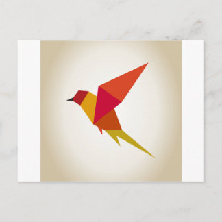 Vogelabstraktion Postkarte