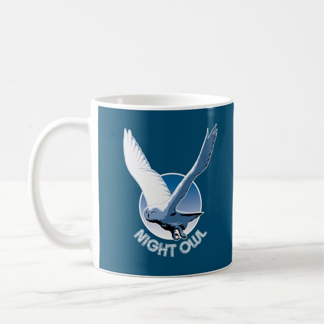 Vogelanzeige - Nachtschwärmung Kaffeetasse (Links)