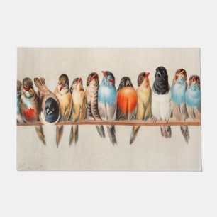 Vogelart und Taube Fußmatte