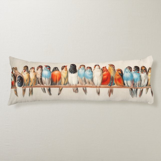 Vogelart und Taube Seitenschläferkissen (Vorderseite)