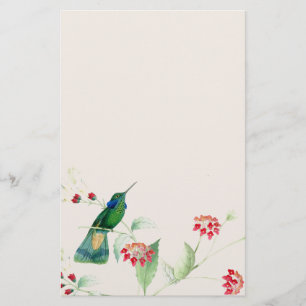 Vogelarten Blume Flora und Fauna Briefpapier