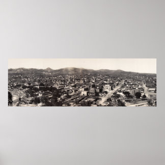 Vogelauge Blick Globe, AZ 1909 Yard Long Foto Poster