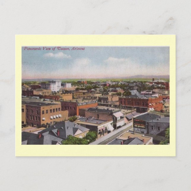 Vogelauge, Tucson, Arizona 1912 Vintag Postkarte (Vorderseite)