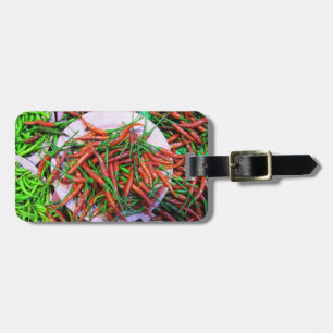 Vogelaugen-Chili-Paprikaschoten Gepäckanhänger