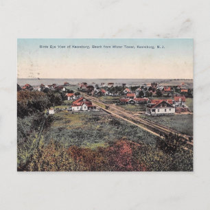 Vogelaugenblick, Keansburg, New Jersey 1910 Postkarte