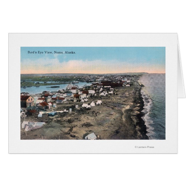Vogelaugenblick von TownNome, AK (Vorderseite (Horizontal))
