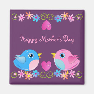 Vogelbabys, Herzen u. Text des Magneten 2 der Magnet