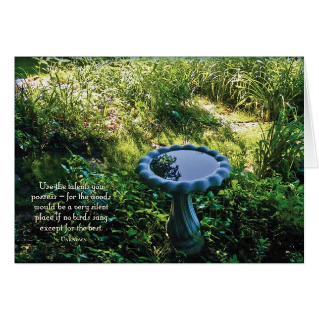 Vogelbad (Vorderseite (Horizontal))