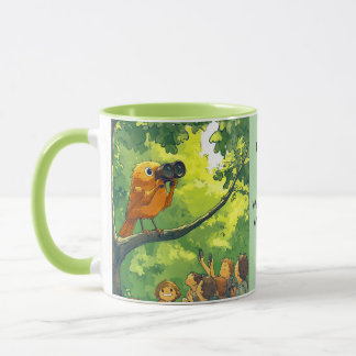 Vogelbeobachtende Menschen Tasse