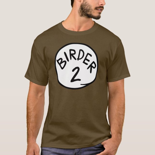 Vogelbeobachter 2 T-Shirt (Vorderseite)