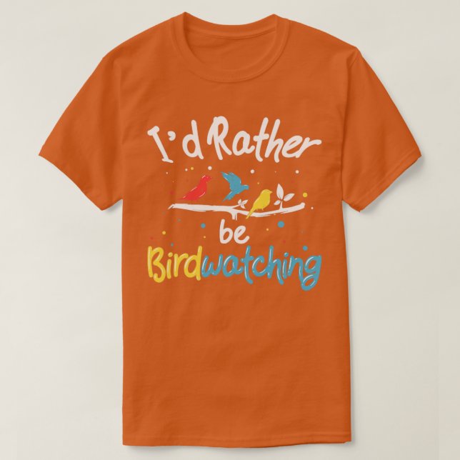 Vogelbeobachter Bird Watcher Bird Nerd Birdkeeper T-Shirt (Design vorne)
