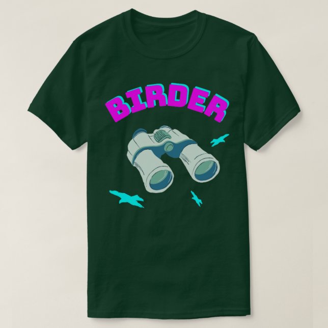 Vogelbeobachter Bird Watching Binoculars Birds T-Shirt (Design vorne)