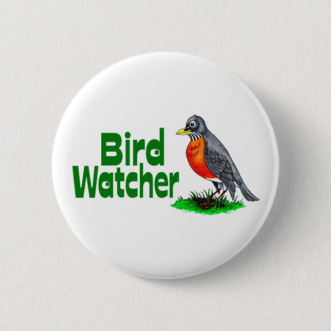 Vogelbeobachter Button (Vorderseite)