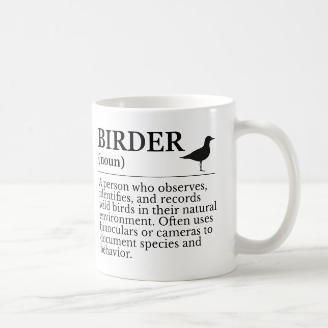 Vogelbeobachter-Definition - Beobachter von Wildvö Kaffeetasse (Rechts)
