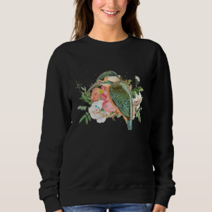 Vogelbeobachter Hummingbird und Blume Sweatshirt