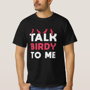 Vogelbeobachter im Retro-Gespräch über Birdy zu mi T-Shirt