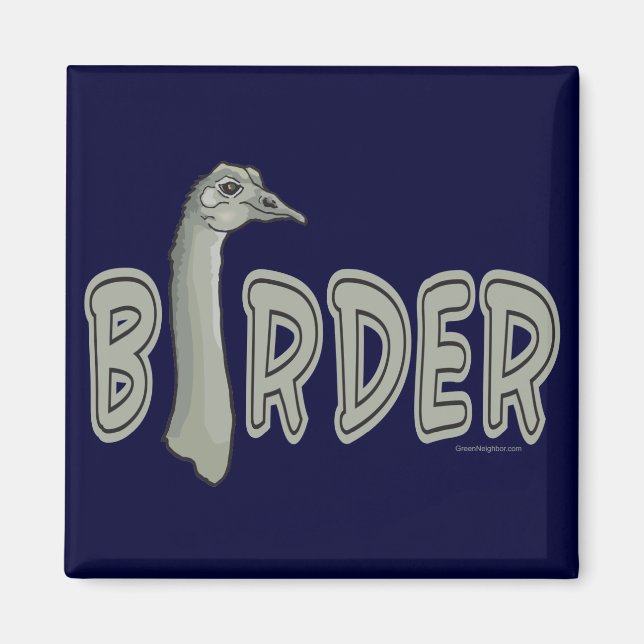Vogelbeobachter Magnet (Vorne)