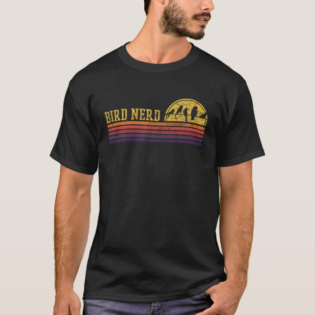 Vogelbeobachter-Nerd-Retro-Vintage Vogelbeobachtun T-Shirt (Vorderseite)