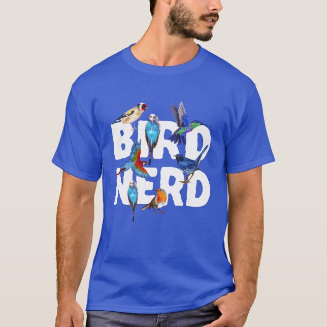 Vogelbeobachter-Ornithologe entwerfen einen Vogel- T-Shirt (Vorderseite)