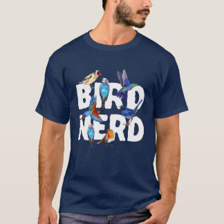 Vogelbeobachter-Ornithologe entwerfen einen Vogel- T-Shirt
