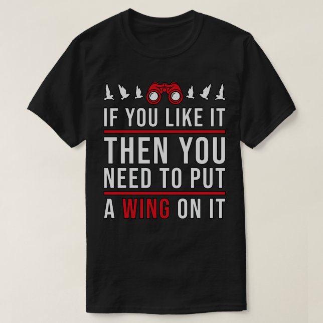 Vogelbeobachter T-Shirt (Design vorne)