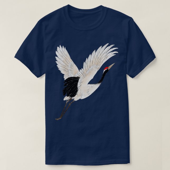 Vogelbeobachter von White Bird Snow Crane Bird T-Shirt (Design vorne)