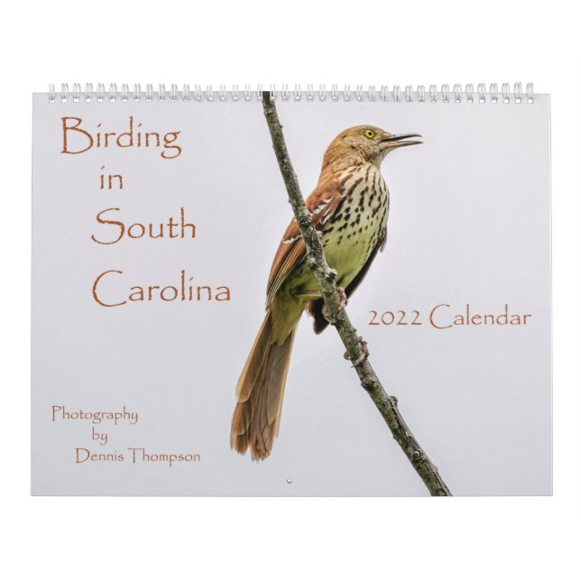 Vogelbeobachtung 2022 in South Carolina Calendar Kalender (Titelbild)