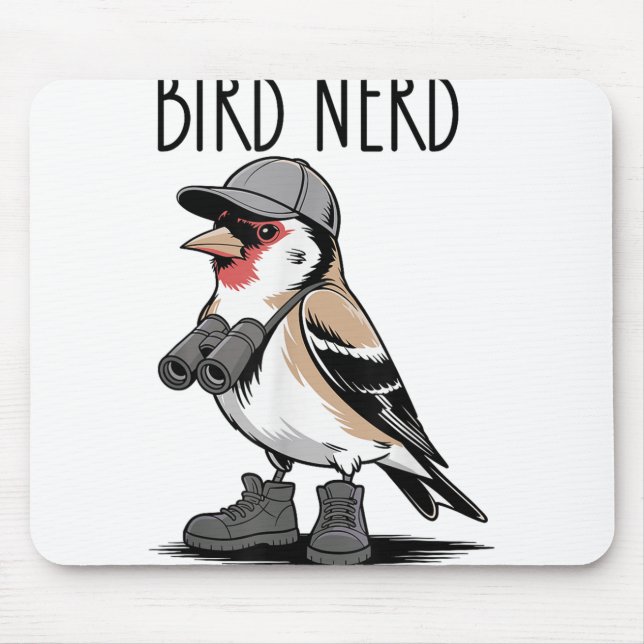 Vogelbeobachtung bei Vogel-Nerds _1 Mousepad (Vorne)