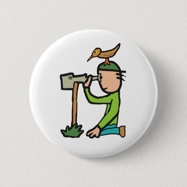 Vogelbeobachtung Button (Vorderseite)