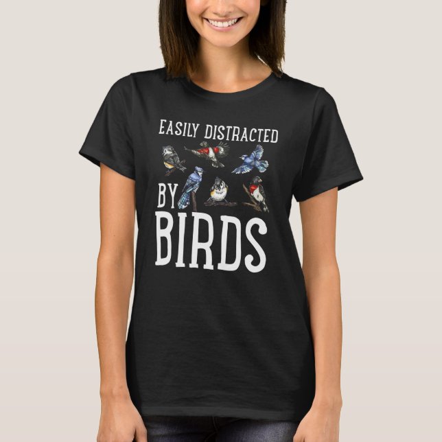 Vogelbeobachtung des Vogels durch Vogelbeobachter  T-Shirt (Vorderseite)
