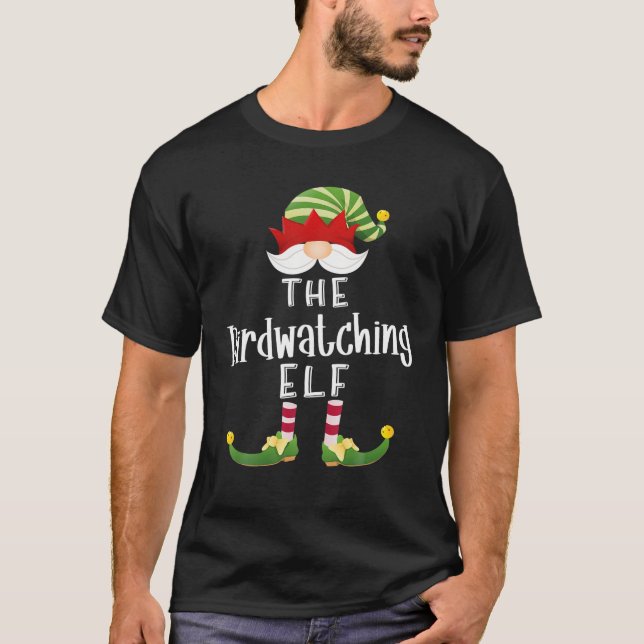 Vogelbeobachtung Elf Gruppe Weihnachten Funny Paja T-Shirt (Vorderseite)