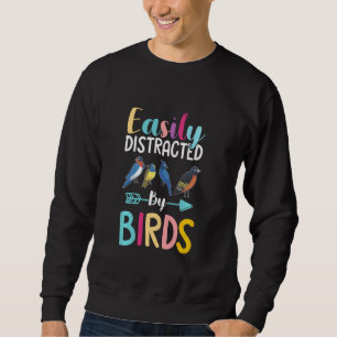 Vogelbeobachtung Funny Bird wird von Sweatshirt