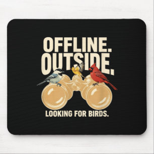 Vogelbeobachtung Geschenk Vogelbeobachter Draussen Mousepad