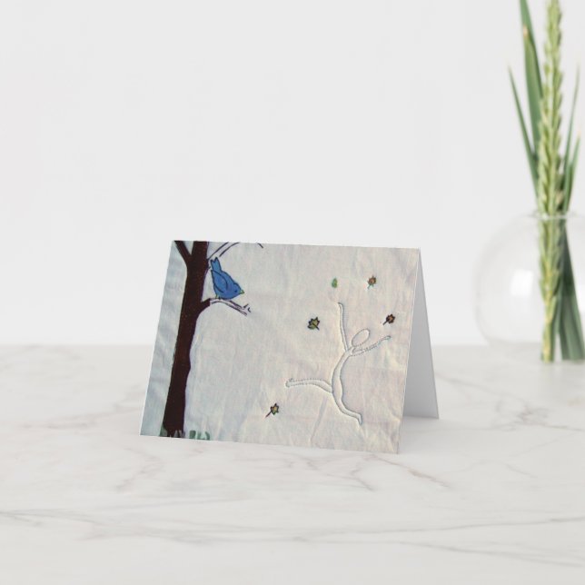 Vogelbeobachtung leeres notecard karte (Vorderseite)