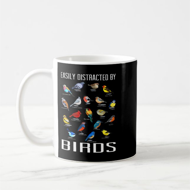 Vogelbeobachtung Lover Bird, leicht abgelenkt von  Kaffeetasse (Links)