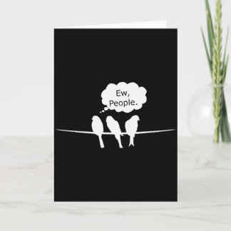 Vogelbeobachtung Lustig Ew, Leute Vögel Hobby Voge Karte