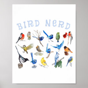 Vogelbeobachtung Nerd Vogelbeobachtung Birds Lover Poster