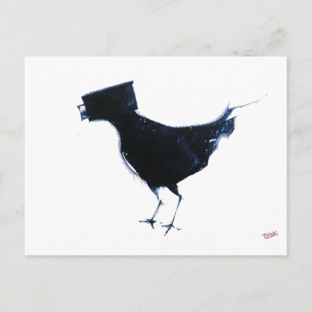 Vogelbeobachtung Postkarte (Vorderseite)