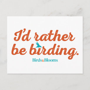 Vogelbeobachtung Postkarte