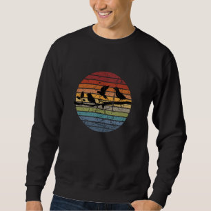 Vogelbeobachtung Retro Sweatshirt