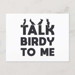 Vogelbeobachtung Retro Talk Birdy To Me Vögel Postkarte