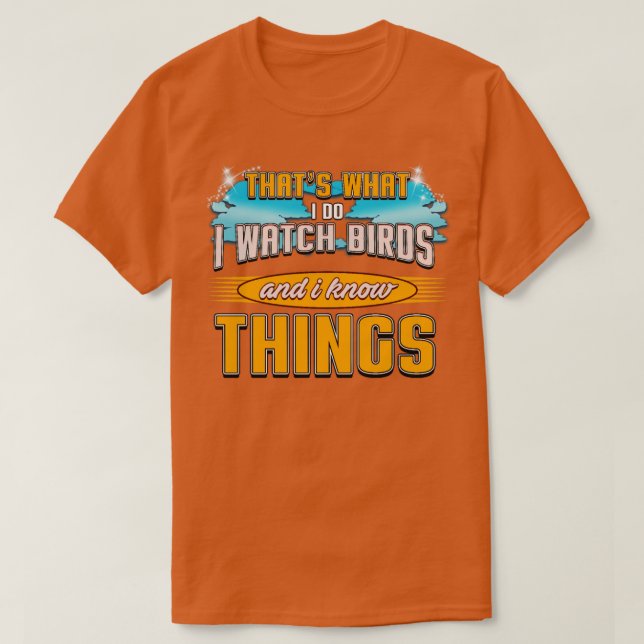 Vogelbeobachtung T-Shirt (Design vorne)