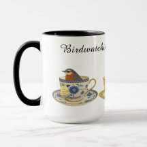 Vogelbeobachtung Teetasse Design Vogelbeobachtung
