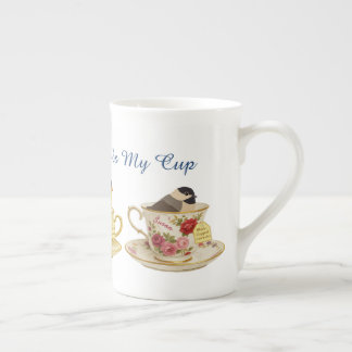 Vogelbeobachtung Teetasse Design Vogelbeobachtung Prozellantasse