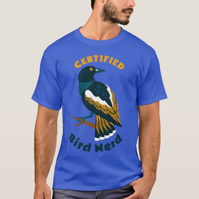 Vogelbeobachtungen zum Certified Bird Nerd Backyar T-Shirt (Vorderseite)