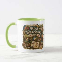 Vogelbeobachtungsclub Accent Tasse | Süße Vogel Li